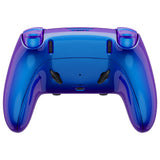 eXtremeRate Chameleon Purple Blue Full Set Housing Shell with Buttons Touchpad Cover Compatible with ps5 Edge Controller, Custom Replacement Decorative Trim Shell Front Back Plates Compatible with ps5 Edge Controller - QRHEGP008