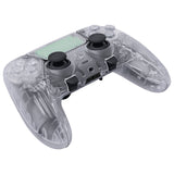 eXtremeRate Clear Full Set Housing Shell with Buttons Touchpad Cover Compatible with ps5 Edge Controller, Custom Replacement Decorative Trim Shell Front Back Plates Compatible with ps5 Edge Controller - QRHEGM002