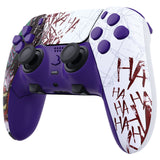 eXtremeRate Clown HAHAHA Full Set Housing Shell with Buttons Touchpad Cover Compatible with ps5 Edge Controller, Custom Replacement Decorative Trim Shell Front Back Plates Compatible with ps5 Edge Controller - QRHEGT002