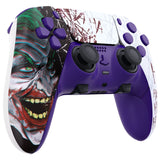 eXtremeRate Clown HAHAHA Full Set Housing Shell with Buttons Touchpad Cover Compatible with ps5 Edge Controller, Custom Replacement Decorative Trim Shell Front Back Plates Compatible with ps5 Edge Controller - QRHEGT002