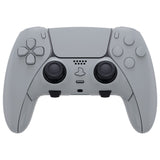 eXtremeRate New Hope Gray Full Set Housing Shell with Buttons Touchpad Cover Compatible with ps5 Edge Controller, Custom Replacement Decorative Trim Shell Front Back Plates Compatible with ps5 Edge Controller - QRHEGP005