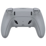 eXtremeRate New Hope Gray Full Set Housing Shell with Buttons Touchpad Cover Compatible with ps5 Edge Controller, Custom Replacement Decorative Trim Shell Front Back Plates Compatible with ps5 Edge Controller - QRHEGP005