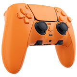 eXtremeRate Orange Full Set Housing Shell with Buttons Touchpad Cover Compatible with ps5 Edge Controller, Custom Replacement Decorative Trim Shell Front Back Plates Compatible with ps5 Edge Controller - QRHEGP002