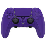 eXtremeRate Purple Full Set Housing Shell with Buttons Touchpad Cover Compatible with ps5 Edge Controller, Custom Replacement Decorative Trim Shell Front Back Plates Compatible with ps5 Edge Controller - QRHEGP004