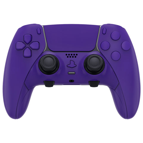 eXtremeRate Purple Full Set Housing Shell with Buttons Touchpad Cover Compatible with ps5 Edge Controller, Custom Replacement Decorative Trim Shell Front Back Plates Compatible with ps5 Edge Controller - QRHEGP004