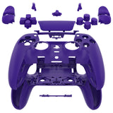 eXtremeRate Purple Full Set Housing Shell with Buttons Touchpad Cover Compatible with ps5 Edge Controller, Custom Replacement Decorative Trim Shell Front Back Plates Compatible with ps5 Edge Controller - QRHEGP004