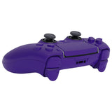 eXtremeRate Purple Full Set Housing Shell with Buttons Touchpad Cover Compatible with ps5 Edge Controller, Custom Replacement Decorative Trim Shell Front Back Plates Compatible with ps5 Edge Controller - QRHEGP004