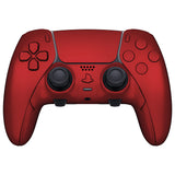 eXtremeRate Scarlet Red Full Set Housing Shell with Buttons Touchpad Cover Compatible with ps5 Edge Controller, Custom Replacement Decorative Trim Shell Front Back Plates Compatible with ps5 Edge Controller - QRHEGP001