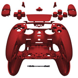 eXtremeRate Scarlet Red Full Set Housing Shell with Buttons Touchpad Cover Compatible with ps5 Edge Controller, Custom Replacement Decorative Trim Shell Front Back Plates Compatible with ps5 Edge Controller - QRHEGP001