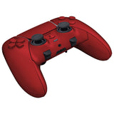 eXtremeRate Scarlet Red Full Set Housing Shell with Buttons Touchpad Cover Compatible with ps5 Edge Controller, Custom Replacement Decorative Trim Shell Front Back Plates Compatible with ps5 Edge Controller - QRHEGP001