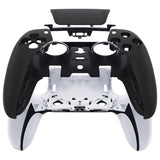 eXtremeRate Black Left Right Front Housing Shell with Touchpad Compatible with ps5 Edge Controller, DIY Replacement Faceplate Shell Custom Touch Pad Cover Compatible with ps5 Edge Controller - MLREGP006