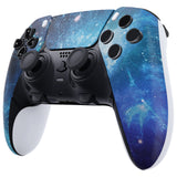 eXtremeRate Blue Nebula Left Right Front Housing Shell with Touchpad Compatible with ps5 Edge Controller, DIY Replacement Faceplate Shell Custom Touch Pad Cover Compatible with ps5 Edge Controller - MLREGT005