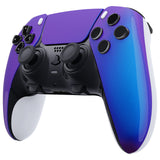 eXtremeRate Chameleon Purple Blue Left Right Front Housing Shell with Touchpad Compatible with ps5 Edge Controller, DIY Replacement Faceplate Shell Custom Touch Pad Cover Compatible with ps5 Edge Controller - MLREGP008