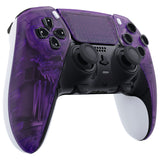 eXtremeRate Clear Atomic Purple Left Right Front Housing Shell with Touchpad Compatible with ps5 Edge Controller, DIY Replacement Faceplate Shell Custom Touch Pad Cover Compatible with ps5 Edge Controller - MLREGM001