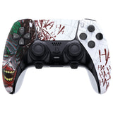 eXtremeRate Clown HAHAHA Left Right Front Housing Shell with Touchpad Compatible with ps5 Edge Controller, DIY Replacement Faceplate Shell Custom Touch Pad Cover Compatible with ps5 Edge Controller - MLREGT002