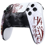 eXtremeRate Clown HAHAHA Left Right Front Housing Shell with Touchpad Compatible with ps5 Edge Controller, DIY Replacement Faceplate Shell Custom Touch Pad Cover Compatible with ps5 Edge Controller - MLREGT002