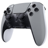 eXtremeRate New Hope Gray Left Right Front Housing Shell with Touchpad Compatible with ps5 Edge Controller, DIY Replacement Faceplate Shell Custom Touch Pad Cover Compatible with ps5 Edge Controller - MLREGP005