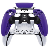 eXtremeRate Purple Left Right Front Housing Shell with Touchpad Compatible with ps5 Edge Controller, DIY Replacement Faceplate Shell Custom Touch Pad Cover Compatible with ps5 Edge Controller - MLREGP004