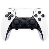 eXtremeRate White Left Right Front Housing Shell with Touchpad Compatible with ps5 Edge Controller, DIY Replacement Faceplate Shell Custom Touch Pad Cover Compatible with ps5 Edge Controller - MLREGP007