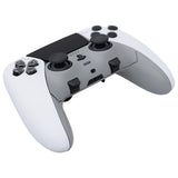 eXtremeRate New Hope Gray Top Bottom Decorative Trim Shell Compatible with ps5 Edge Controller DIY Replacement Front Back Clip Shell, Custom Plates Cover Compatible with ps5 Edge Controller - CXQEGP005