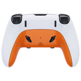 eXtremeRate Orange Top Bottom Decorative Trim Shell Compatible with ps5 Edge Controller DIY Replacement Front Back Clip Shell, Custom Plates Cover Compatible with ps5 Edge Controller - CXQEGP002