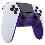 eXtremeRate Purple Top Bottom Decorative Trim Shell Compatible with ps5 Edge Controller DIY Replacement Front Back Clip Shell, Custom Plates Cover Compatible with ps5 Edge Controller - CXQEGP004