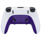 eXtremeRate Purple Top Bottom Decorative Trim Shell Compatible with ps5 Edge Controller DIY Replacement Front Back Clip Shell, Custom Plates Cover Compatible with ps5 Edge Controller - CXQEGP004