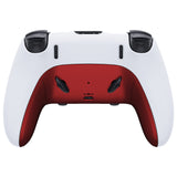 eXtremeRate Scarlet Red Top Bottom Decorative Trim Shell Compatible with ps5 Edge Controller DIY Replacement Front Back Clip Shell, Custom Plates Cover Compatible with ps5 Edge Controller - CXQEGP001