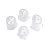 eXtremeRate Three-Tone Robot White & Clear ABXY Action Buttons with Classic Symbols for Xbox Series X & S Controller & Xbox One S/X & Xbox One Elite V1/V2 Controller - JDX3M017