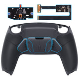 eXtremeRate Remappable Rise4 Remap Kit for PS5 Controller BDM-010/020 - Rubberized Dark Gray - YPFU6013