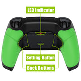 eXtremeRate Remappable RISE Remap Kit for PS5 Controller BDM-030/040/050 - Rubberized Green - XPFU6004G3