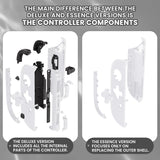 eXtremeRate D-Pad Version Replacement Full Set Shell Case with Buttons for Joycon 2 of Nintendo Switch 2 - Essence Version - White - SXANTM005