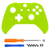 eXtremeRate Lime Yellow Soft Touch Top Housing Shell Faceplate for Microsoft Xbox One S X Game Controller - SXOFP17