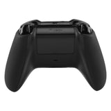 eXtremeRate Black Soft Touch Grip Back Panels, Comfortable Non-Slip Side Rails Handles, Game Improvement Replacement Parts for Xbox One X & One S Controller - SXOJ0120