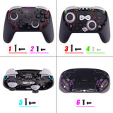 eXtremeRate DIY Replacement Full Set Buttons for Nintendo Switch 2 Pro Controller - Cherry Blossoms Pink - JMWPTM005
