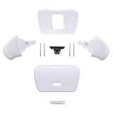 eXtremeRate Solid White Replacement Redesigned K1 K2 Back Button Housing Shell for PS5 Controller eXtremerate RISE Remap Kit - Controller & RISE Remap Board NOT Included - WPFM5003