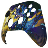 eXtremeRate Splattering Fighting Replacement Part Faceplate, Soft Touch Grip Housing Shell Case for Xbox Series S & Xbox Series X Controller Accessories - Controller NOT Included - FX3T192