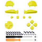 eXtremeRate Sunflower Yellow Repair ABXY D-pad ZR ZL L R Keys for NS Switch Pro Controller, DIY Replacement Full Set Buttons with Tools for NS Switch Pro - Controller NOT Included - KRP359