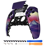 eXtremeRate The Cyber Moon Touchpad Front Housing Shell Compatible with ps5 Controller BDM-010/020/030/040/050, DIY Replacement Shell Custom Touch Pad Cover Compatible with ps5 Controller - ZPFT1093G3