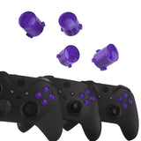 eXtremeRate Three-Tone Purple & Clear ABXY Action Buttons with Classic Symbols for Xbox Series X & S Controller & Xbox One S/X & Xbox One Elite V1/V2 Controller - JDX3M013