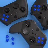 eXtremeRate Three-Tone Blue & Clear ABXY Action Buttons with Classic Symbols for Xbox Series X & S Controller & Xbox One S/X & Xbox One Elite V1/V2 Controller - JDX3M012