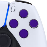 eXtremeRate Two-Tone Purple & Clear Custom Dpad Action Buttons Replacement No Letter Imprint D-pad Face Buttons Compatible with ps5 Controller - JPFG006