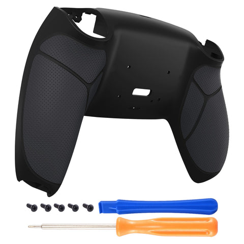 eXtremeRate Black Performance Rubberized Grip Redesigned Back Shell for PS5 Controller eXtremerate RISE Remap Kit - Controller & RISE Remap Board NOT Included - UPFU6001