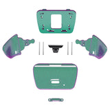 eXtremeRate Chameleon Green Purple Replacement Redesigned K1 K2 Back Button Housing Shell for PS5 Controller eXtremerate RISE Remap Kit - Controller & RISE Remap Board NOT Included - WPFP3002