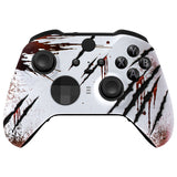 eXtremeRate Wild Attack Faceplate Cover, Soft Touch Front Housing Shell Case Replacement Kit for Xbox One Elite Series 2 Controller Model 1797 - Thumbstick Accent Rings Included - ELT148