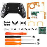 eXtremeRate Textured White Lofty Remappable Remap & Trigger Stop Kit, Redesigned Back Shell & Side Rails & Back Buttons & Trigger Lock for Xbox One S X Controller 1708 - X1RM002