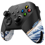 PlayVital The Great Wave Off Kanagawa Anti-Skid Sweat-Absorbent Controller Grip for Xbox Series X/S Controller, Professional Textured Soft Rubber Pads Handle Grips for Xbox Series X/S Controller - X3PJ034