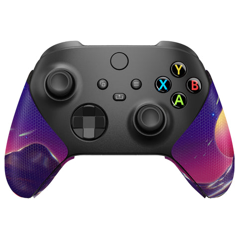 PlayVital The Cyber Moon Anti-Skid Sweat-Absorbent Controller Grip for Xbox Series X/S Controller, Professional Textured Soft Rubber Pads Handle Grips for Xbox Series X/S Controller - X3PJ035