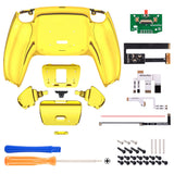 eXtremeRate Remappable Rise 2.0 Remap Kit for PS5 Controller BDM-010/020 - Chrome Gold - XPFD4001G2