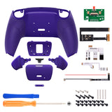 eXtremeRate Remappable Rise 2.0 Remap Kit for PS5 Controller BDM-010/020 - Rubberized Galactic Purple - XPFU6007